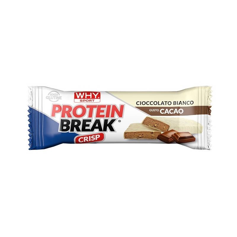 Whysport Protein Break Barretta Proteica Gusto Cioccolato Bianco e Cacao 30 g