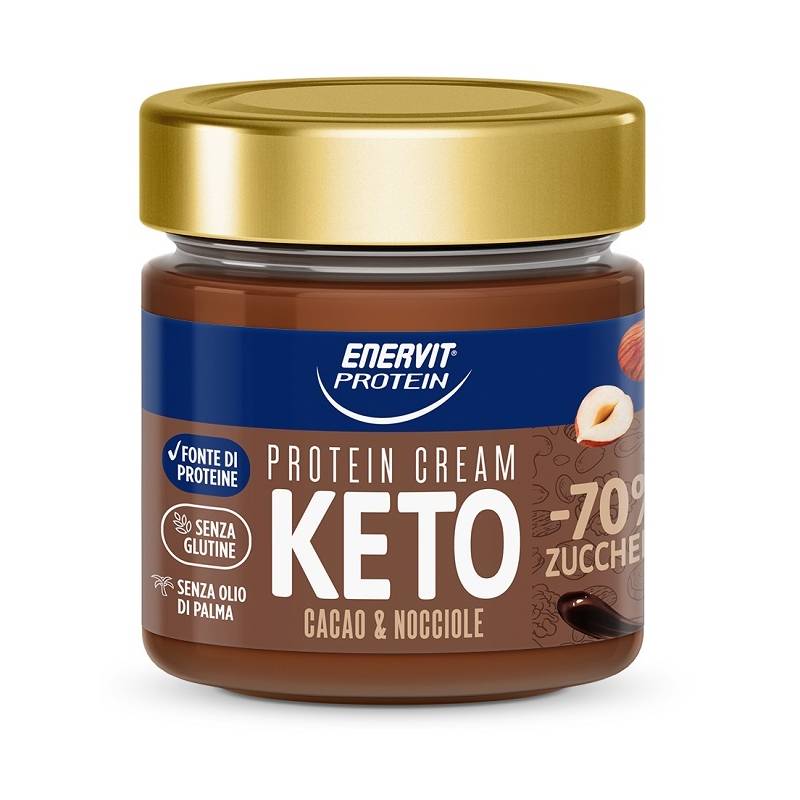 Enervit Protein Keto Cacao e Nocciole Crema Proteica al Cioccolato 180 g