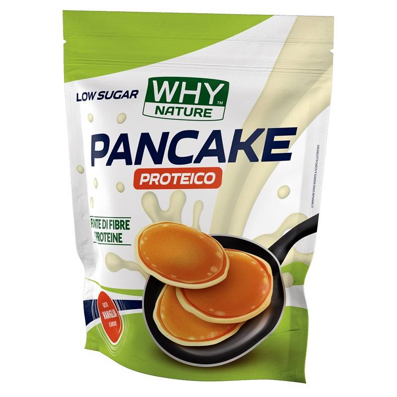 WHYnature Low Sugar Pancake Proteico Gusto Vaniglia 1 kg
