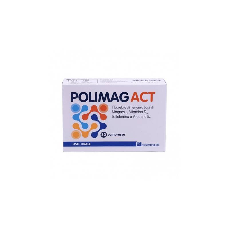Farmitalia Polimag Act Integratore Magnesio e Vitamine 30 Compresse