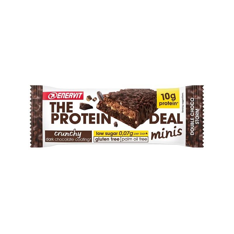 Enervit Protein Deal Bar Crunchy Double Choco Barretta Proteica 33 g