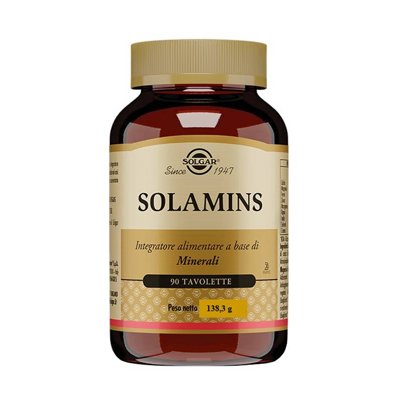 Solgar Solamins Integratore di Sali Minerali senza glutine e lattosio 90 tavolette