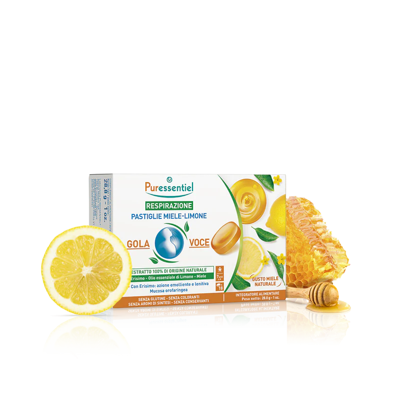 Puressentiel Pastiglie Gola Voce Miele e Limone 100% di origine naturale