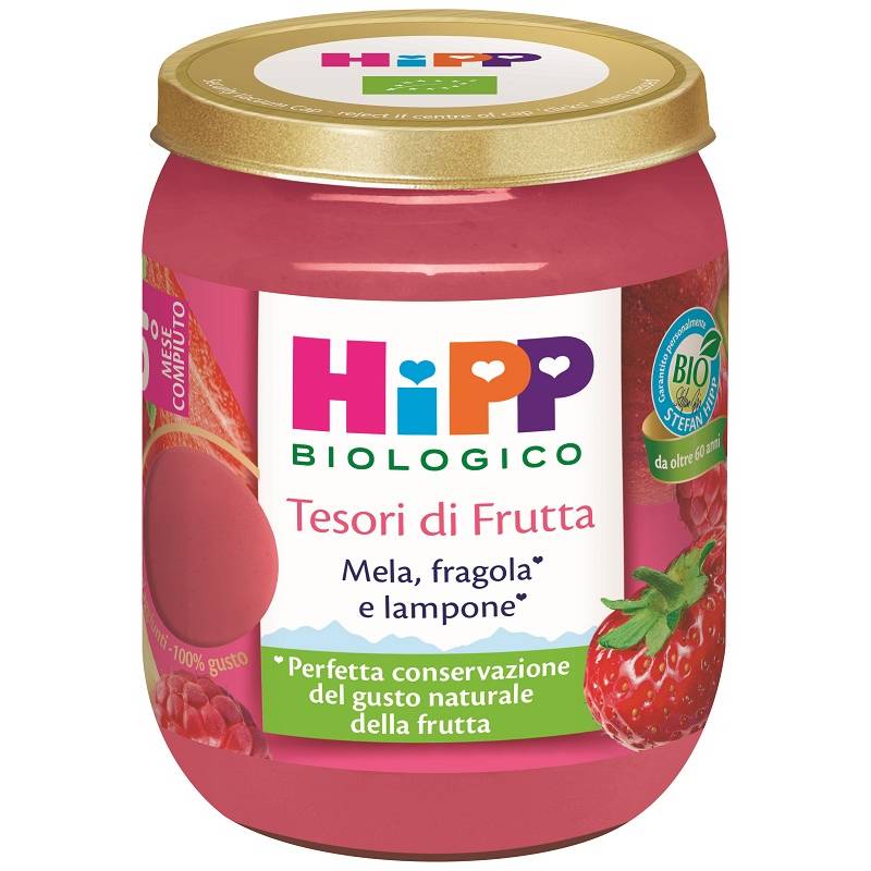 Hipp Tesori di Frutta Mela Fragola e Lampone Bio 160 g