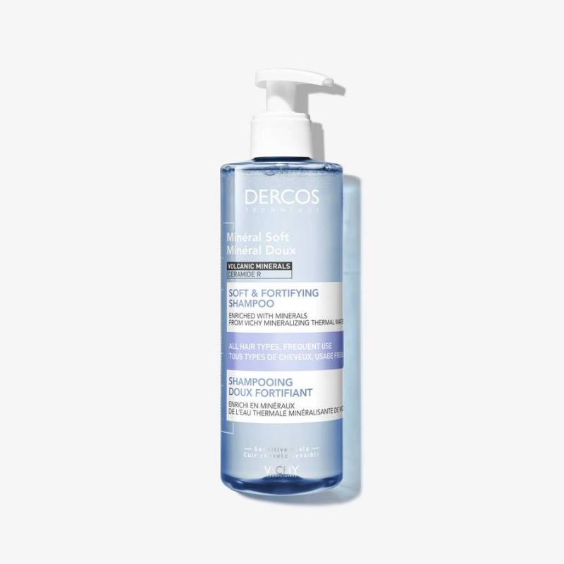 Vichy Dercos Tecnique Mineral Shampoo Dolce Fortificante per uso Quotidiano 200 ml