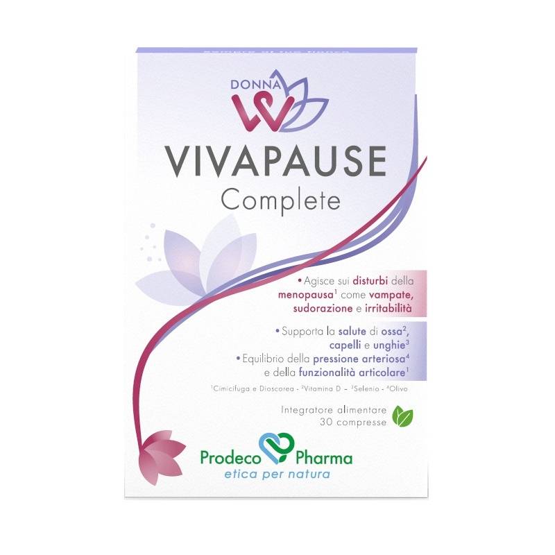 Prodeco Pharma Donnaw Vivapause Complete Integratore per la Menopausa 30 compresse