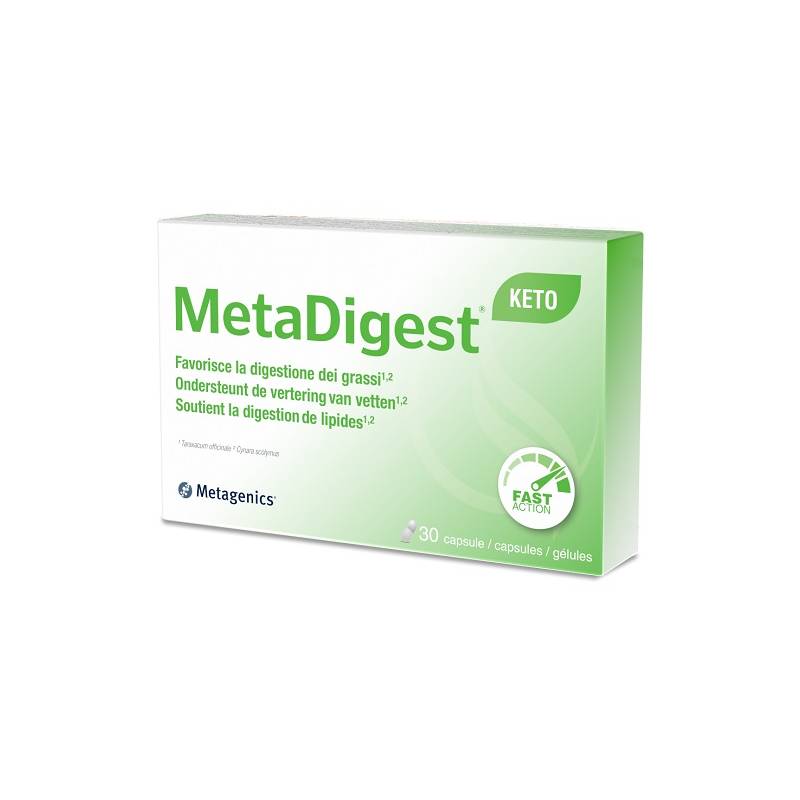Metagenics Metadigest Keto Integratore per la Gestione del Peso e la digestione dei grassi 30 compresse