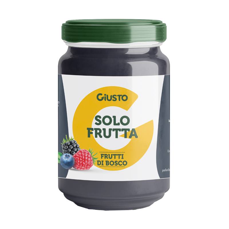 Giusto Solo Frutta Confettura di Frutti di Bosco Senza Glutine 220 g