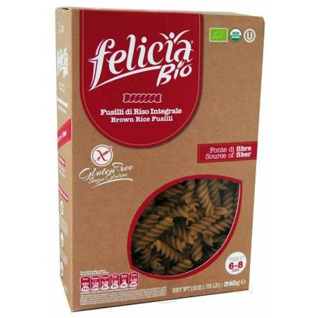Felicia Bio Fusilli Pasta al Riso Integrale Senza Glutine