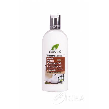 Dr Organic Virgin Coconut Oil Conditioner Balsamo per Capelli all'Olio di Cocco 265 ml