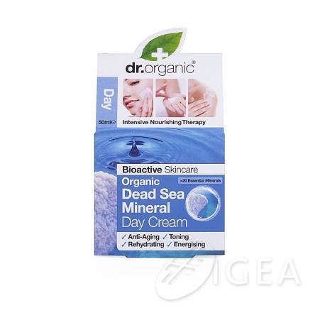 Dr Organic Dead Sea Mineral Day Cream Crema Giorno Viso ai Sali del Mar Morto 50 ml