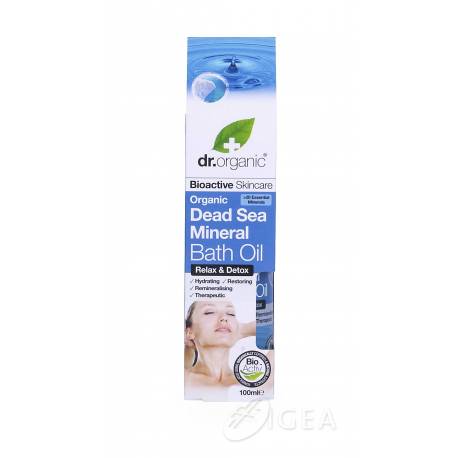 Dr Organic Dead Sea Mineral Bath Oil Olio Bagno ai Sali del Mar Morto 100 ml