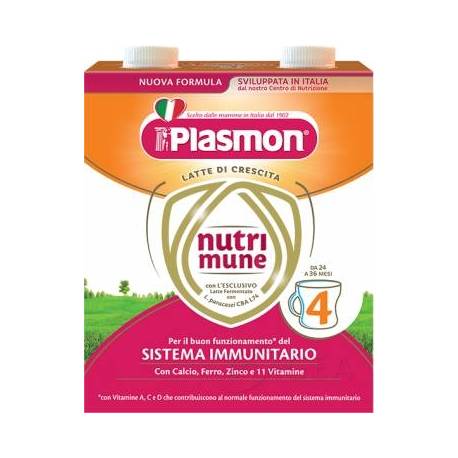 Plasmon Nutri Mune 4 Latte Crescita Liquido 2 x 500 ml