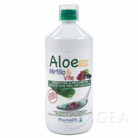 Pharmalife Research Aloe Vera 100% Mirtillo e Vite Succo Concentrato