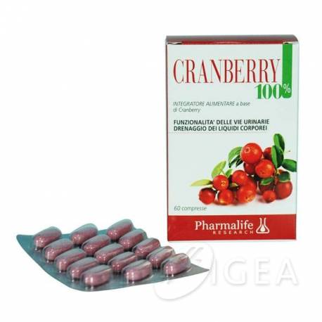 Pharmalife Research Cranberry 100% Integratore per le Vie Urinarie