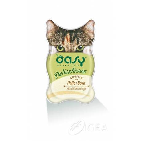 Oasy Delicatesse Soufflè con Pesce e Yogurt per Gatti