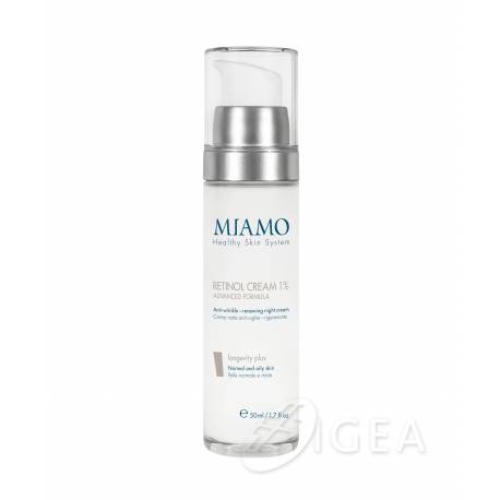 Miamo Longevity Plus Retinol Cream 1% Crema Rigenerante Notte Antirughe