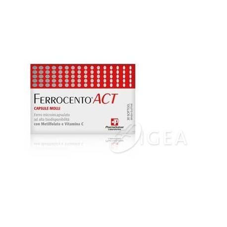 PharmaSuisse Ferrocento Act Integratore Ferro ed Acido Folico