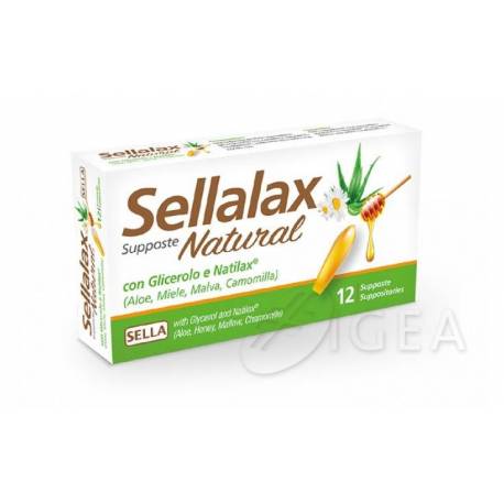 Sella Sellalax Natural MD Supposte Azione Lassativa