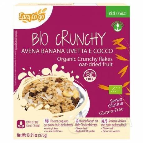 Easy to Go Crunchy Avena Banana Uvetta Bio e Senza Glutine