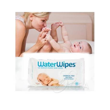 WaterWipes Salviettine Umidificate 99,9% di acqua purifica 12 Confezioni da 60 