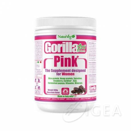 Naturveg Gorilla Pro Source Pink Integratore Proteico Vegano Per Donne