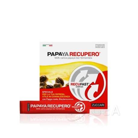 Zuccari Papaya Recupero 100% Papaya Bio Fermentata Integratore Energizzante