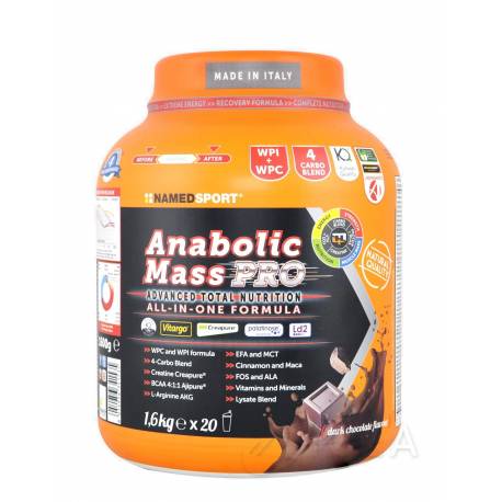 Named Sport Anabolic Mass Pro Integratore Alimentare in Polvere 1600 gr