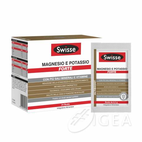 Swisse Magnesio e Potassio Forte Integratore Magnesio e Potassio