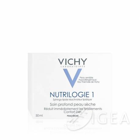 Vichy Nutrilogie Crema notte riparatrice trattamento intensivo per pelle da secca a molto secca 50 ml 