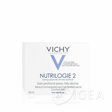Vichy Nutrilogie Crema notte riparatrice trattamento intensivo per pelle da secca a molto secca 50 ml 