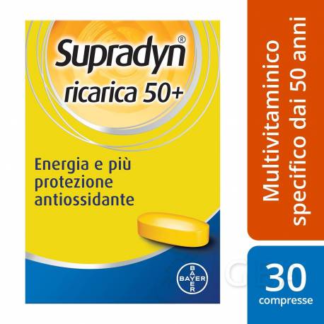 Supradyn Ricarica 50+ Compresse Integratore Integratore di Vitamine e Minerali
