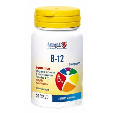 Longlife B12 Integratore Vitaminico 60 Compresse 1000 MCG