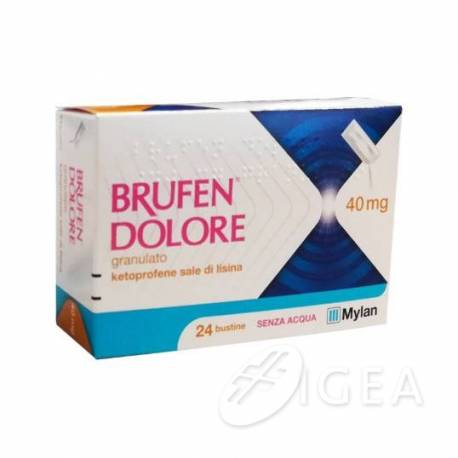Mylan Brufen Dolore Granulato Orale 24 Bustine 40 Mg