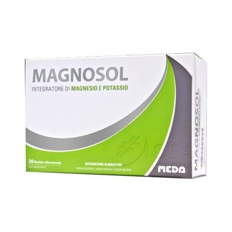 Meda Pharma Magnosol Integratore Di Magnesio E Potassio 20 Bustine Effervescenti