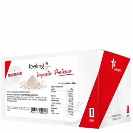 FeelingOk Start 1 Impasto Proteico 2x300 Gr