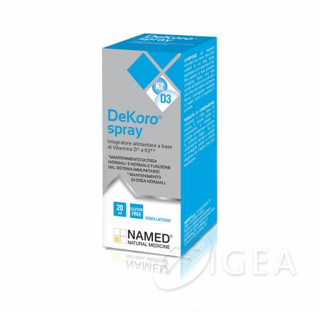 Named DeKoro Spray Integratore di Vitamine D e K2 20 ML