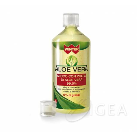 Winter Aloe Vera Succo con Polpa Aloe 99.5% 1L