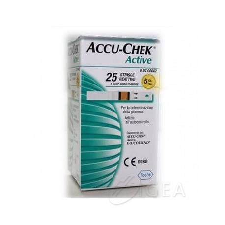 Accu-Chek Active Strisce Per La Misurazione Della Glicemia 25 Pezzi