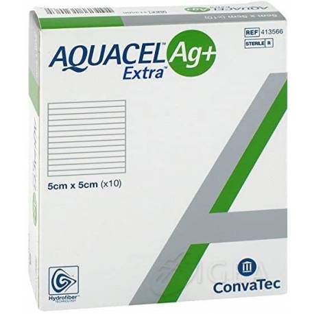 Convatec Aquacel Ag+Extra 5x5 cm 10 pezzi