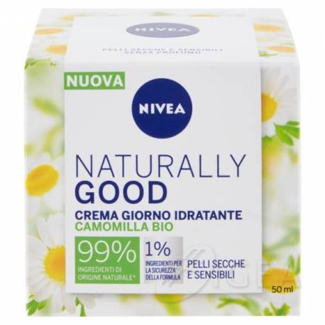 Nivea Naturally Good Crema Giorno Idratante Camomilla Bio 50 Ml