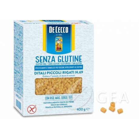 De Cecco Senza Glutine Ditali Piccoli Rigati N.69 400 Gr
