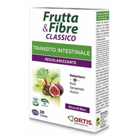 Ortis Frutta & Fibre Classico Integratore Transito Intestinale 24 Cubetti