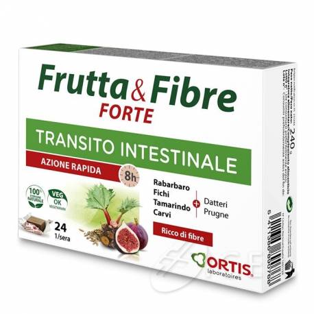 Ortis Frutta & Fibre Classico Integratore Transito Intestinale 24 Cubetti