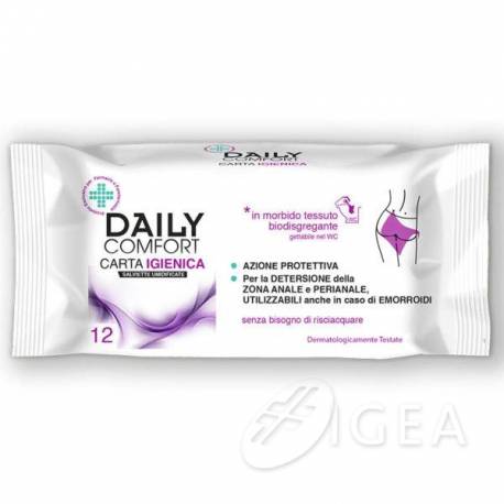 Biogenya Daily Comfort Carta Igienica Umidificata 12 salviette