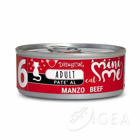 Disugual Mini Me Alimento Completo Per Gatti Adulti Gusto Manzo 85 gr