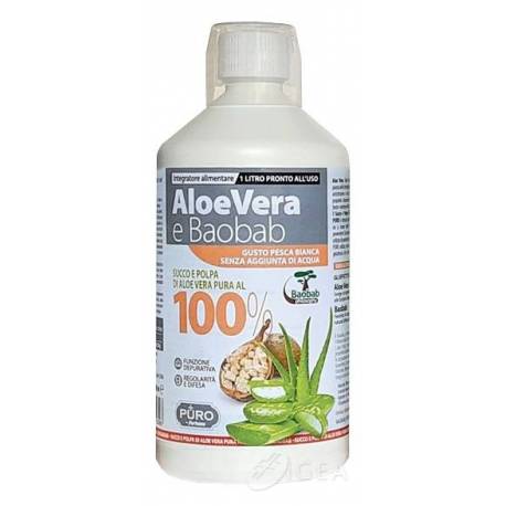 Puro Aloe Vera e Baobab Integratore depurativo 1L