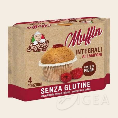 Inglese Muffin Integrale Ai Lamponi Senza Glutine E Lattosio 4 Monoporzioni