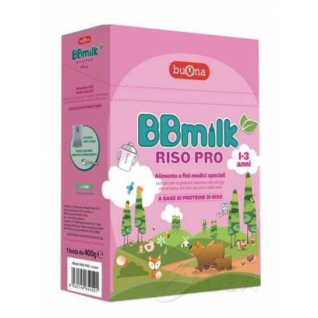 BB Milk Riso Pro 1-3 Latte Crescita in Polvere a Base di Proteine di Riso 400 Gr