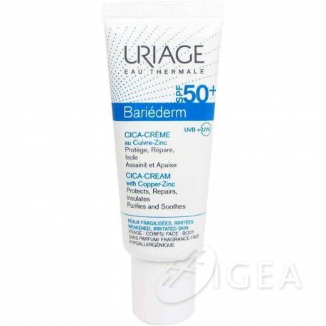 Uriage Bariederm Cica-Crema Riparatrice Protettiva SPF50+ 40 ml